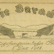 Ausschnitt aus der Titelseite von "Die Baracke", Bd. 3, No. 10 (62 [richtig: 63]) 8. Dezember 1918
